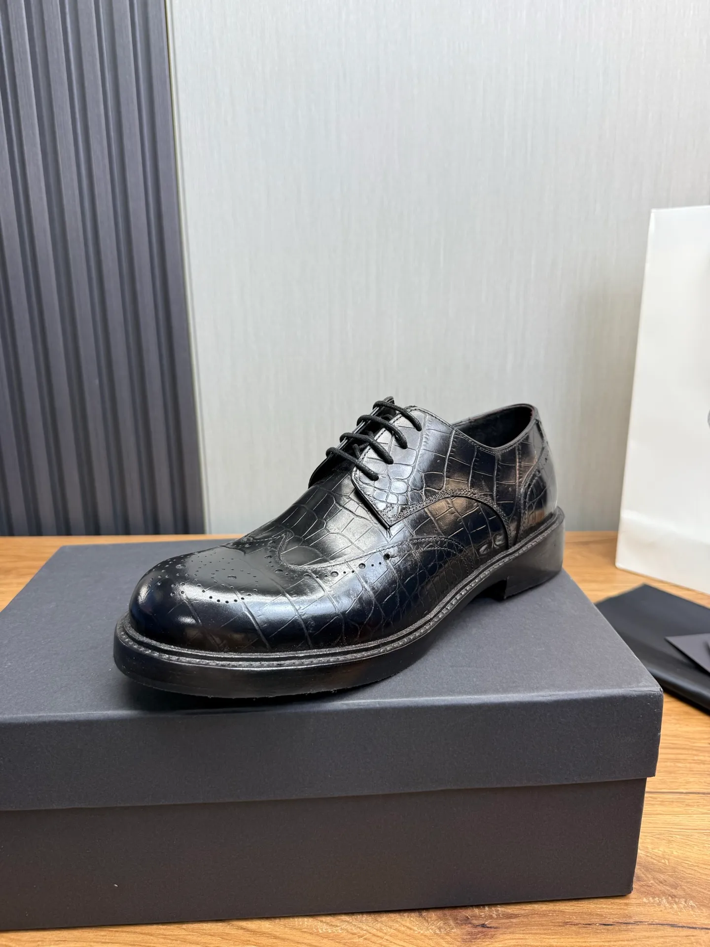 Men's shoes💰760💰 Prada.PRADA men's business casual leather shoes, 1:1 shipment ⬆️Luxurious and noble👞All imported original brand leather materials, just to create a more comfortable wearing experience, upper: original cowhide ➕Imported full cow lining, original genuine leather outsole ✔️36-45 (38.45 non-returnable)